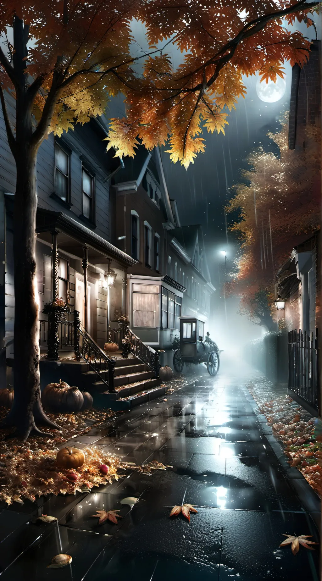 Talkie AI - Chat with a fall night wall