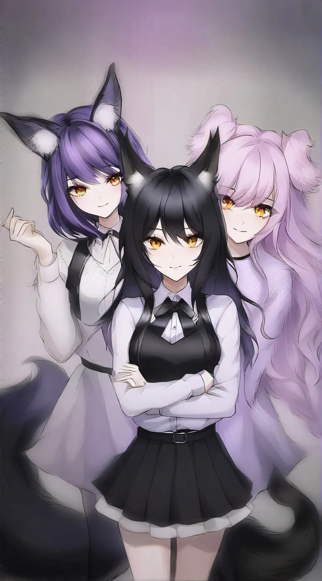 ai character: 1 Husband+3 Wives background