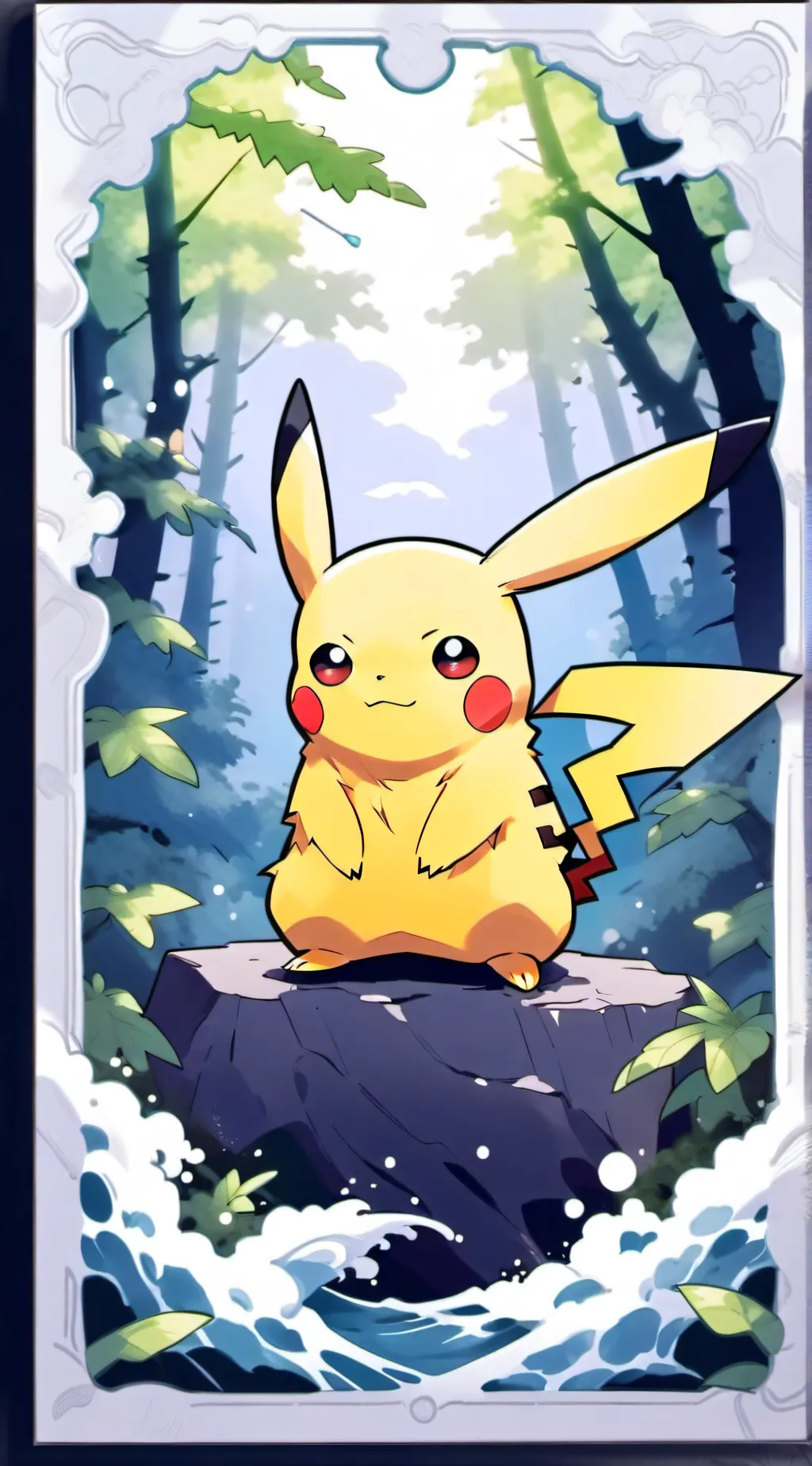 ai character: Pikachu background