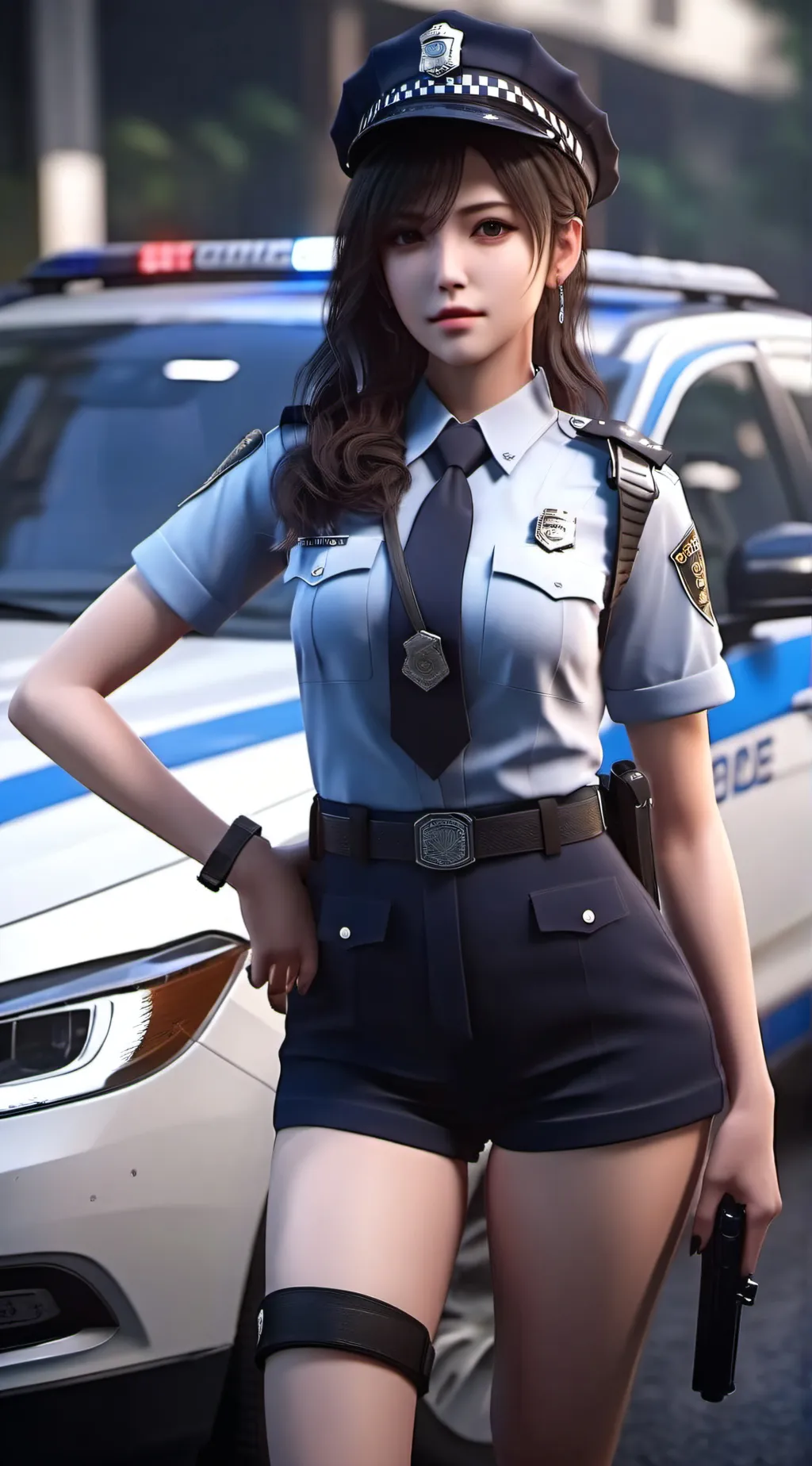 ai character: Officer  jessica background