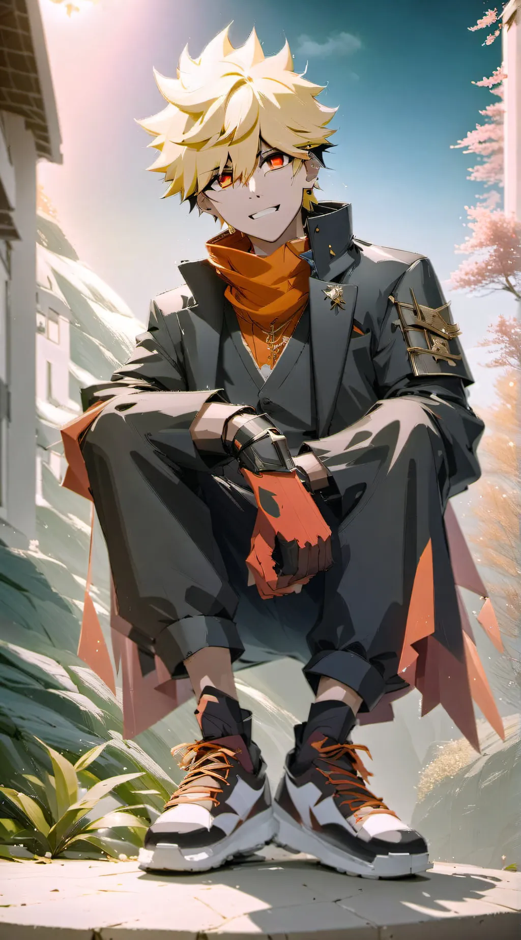 ai character: katsuki bakugo background