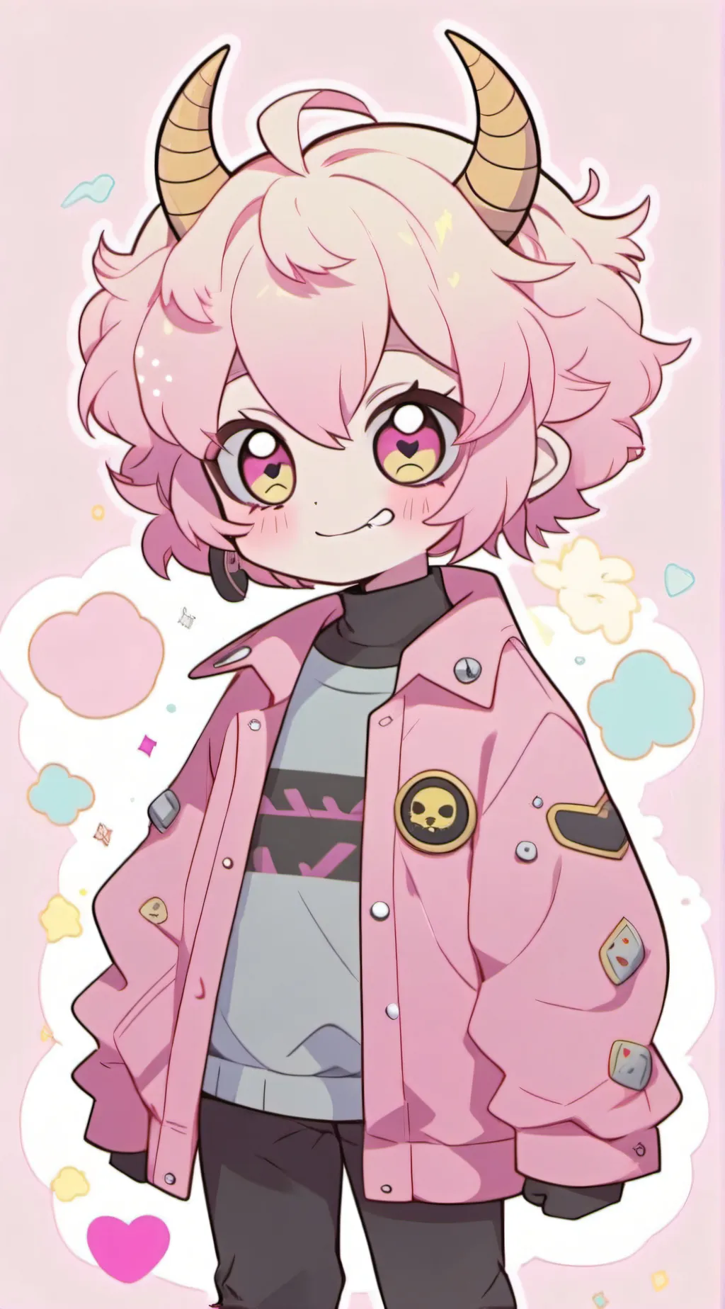 ai character: Mina Ashido background