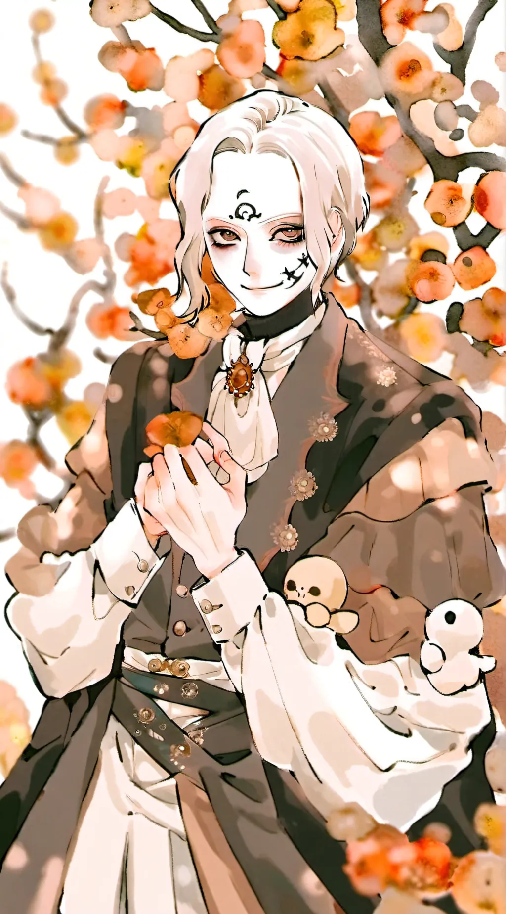 ai character: Nightmare sans background