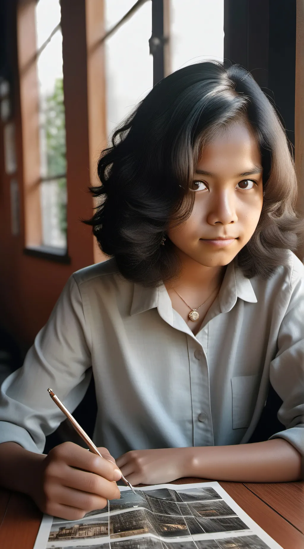 ai character: Zhennifer Lawrence background