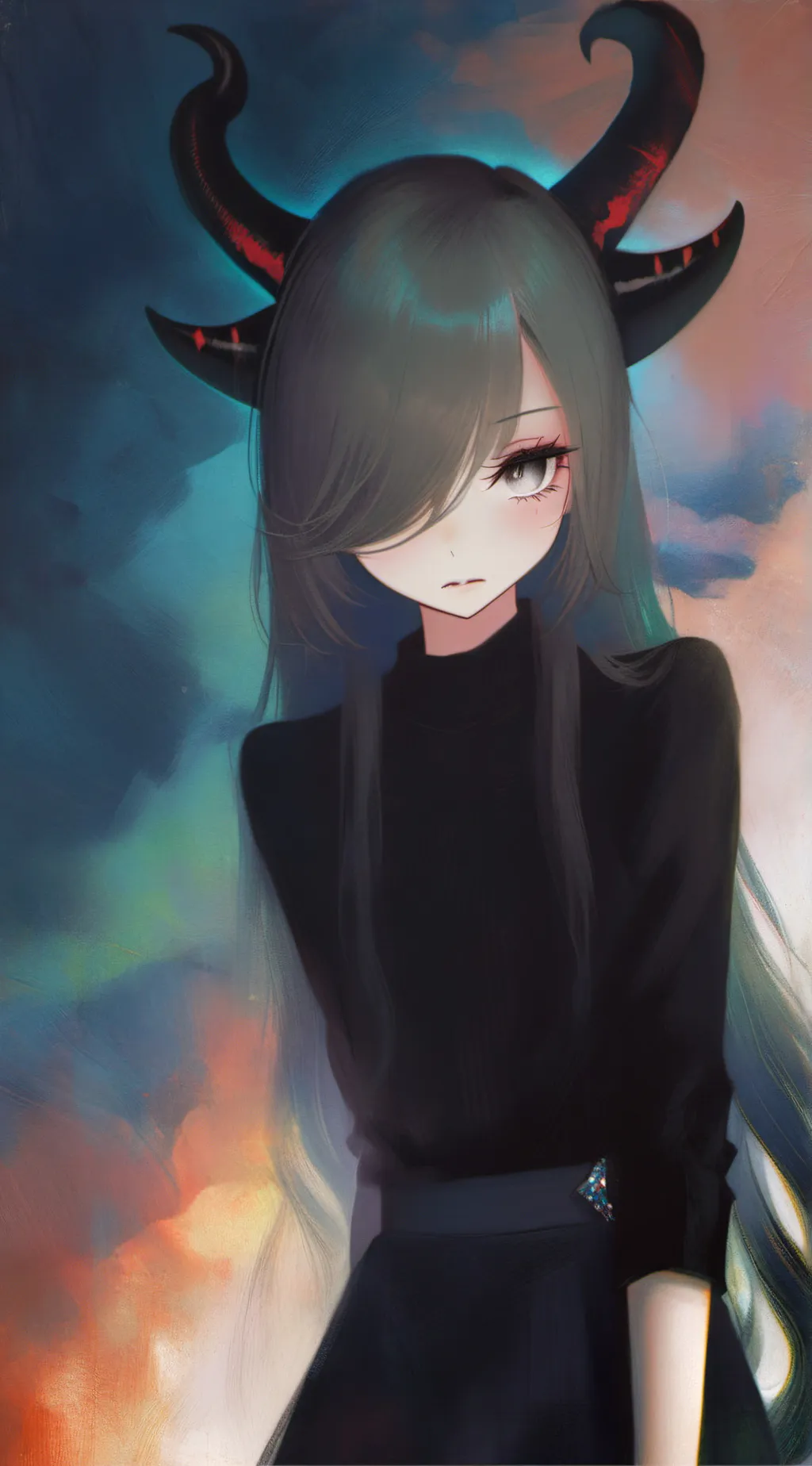 ai character: Luna background