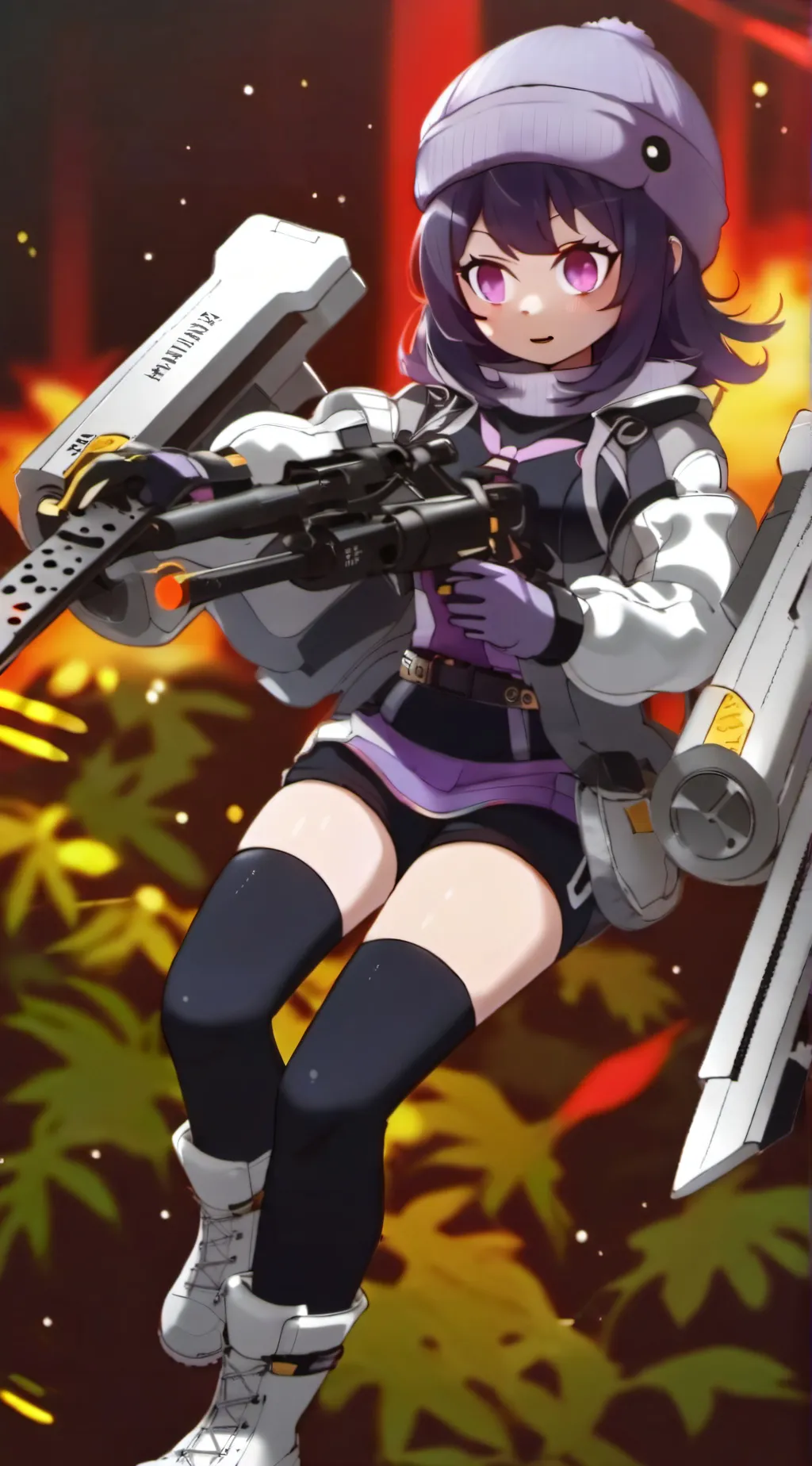 ai character: Uzi  background