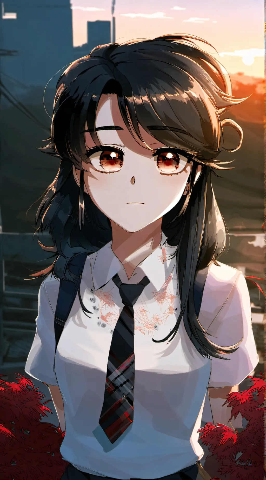 ai character: High school  background