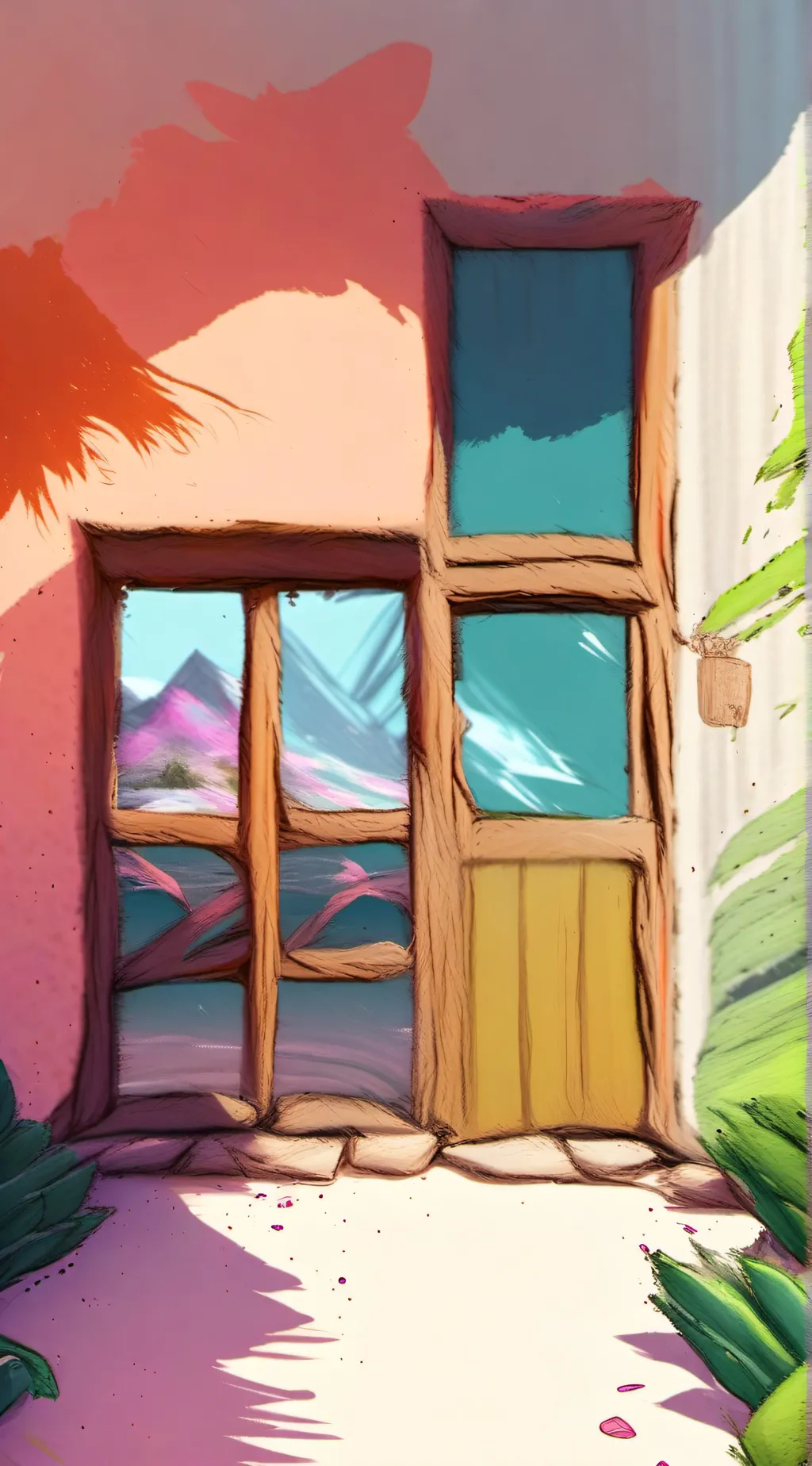 ai character: beach trip in fpe! background