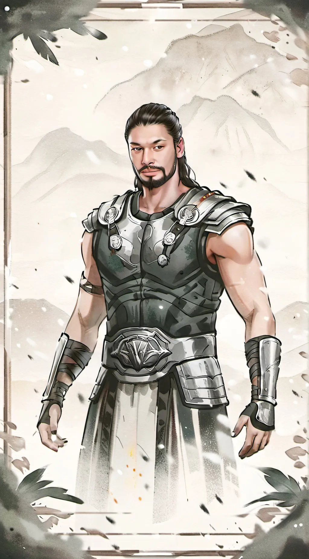 ai character: Roman reigns background