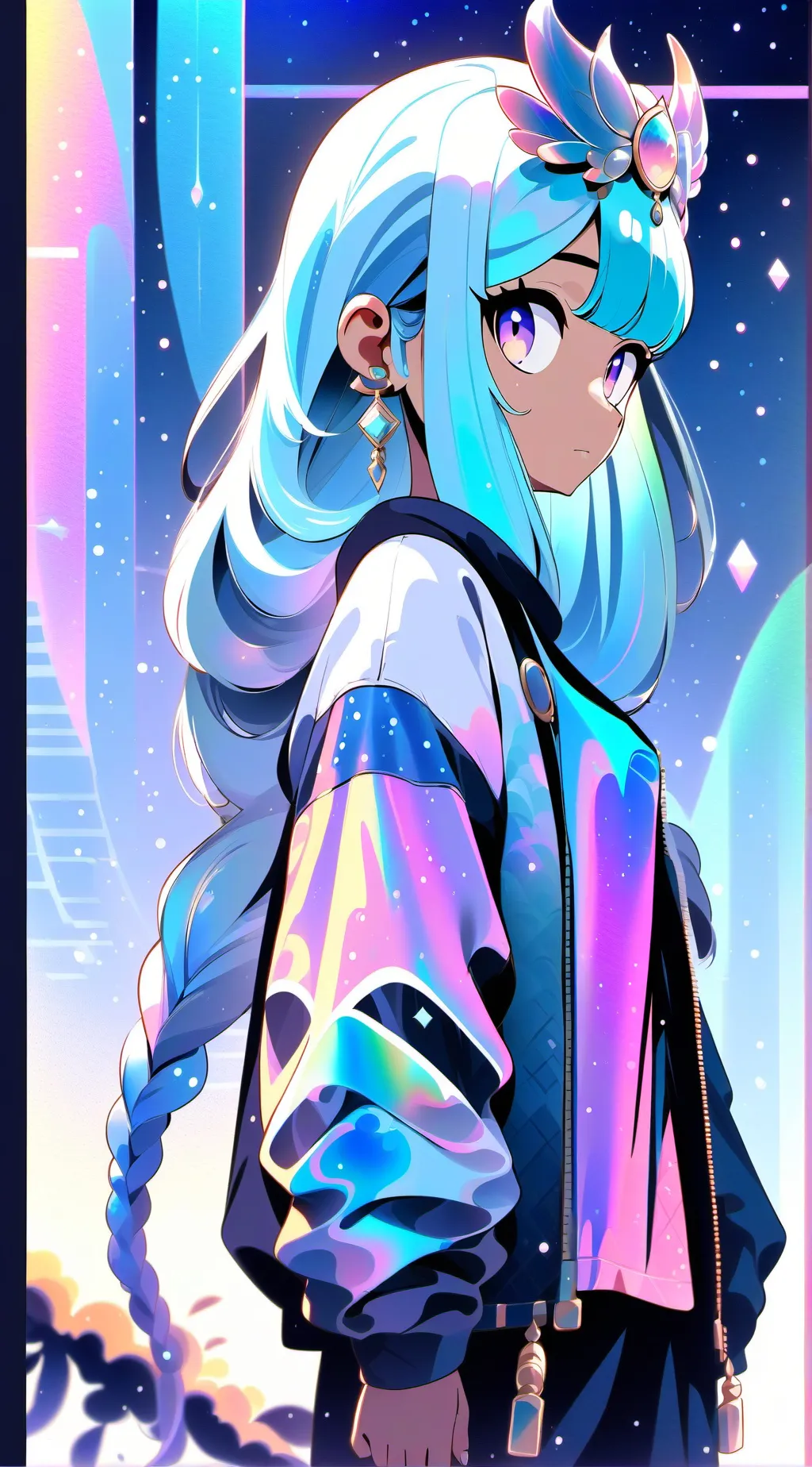 ai character: Bluey caraccident  background