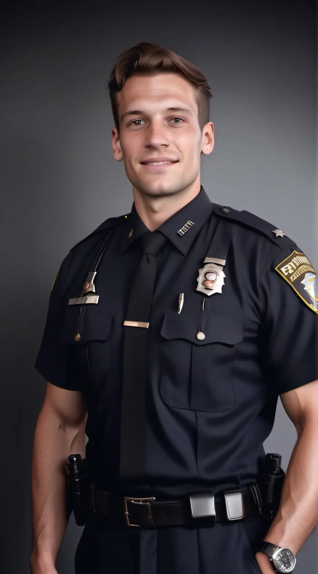 ai character: officer rex  background