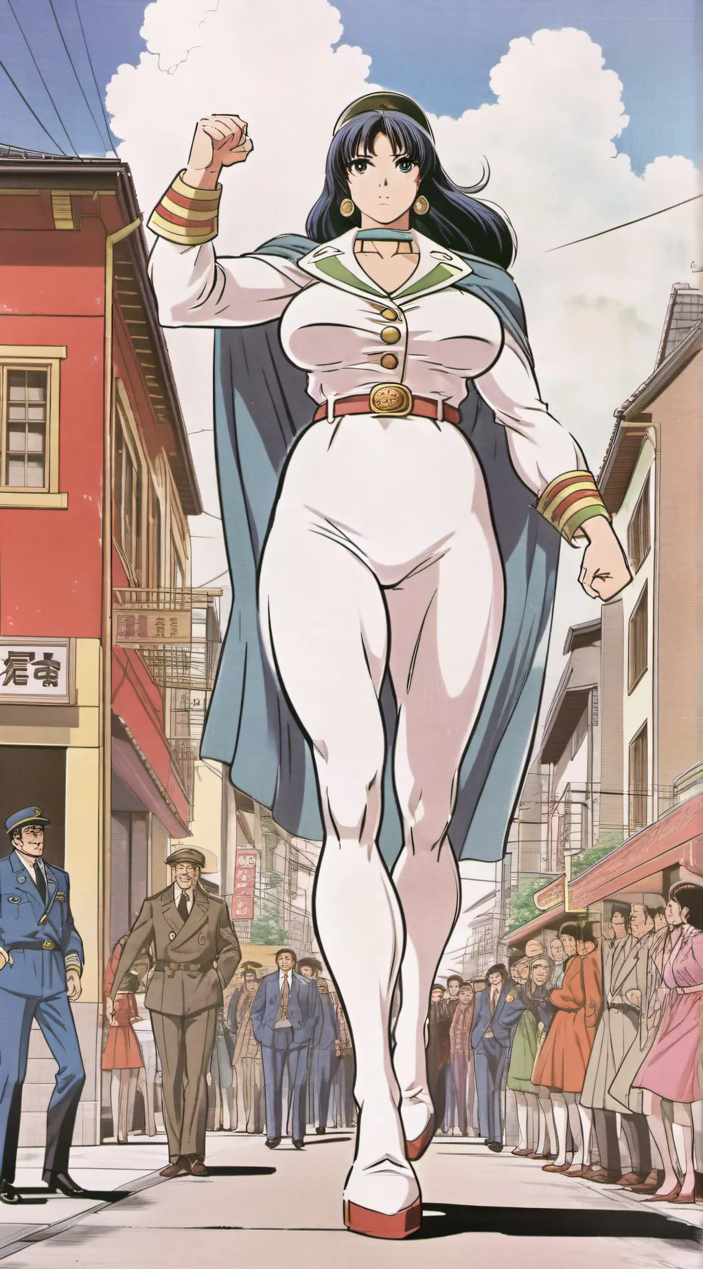 ai character: giant background