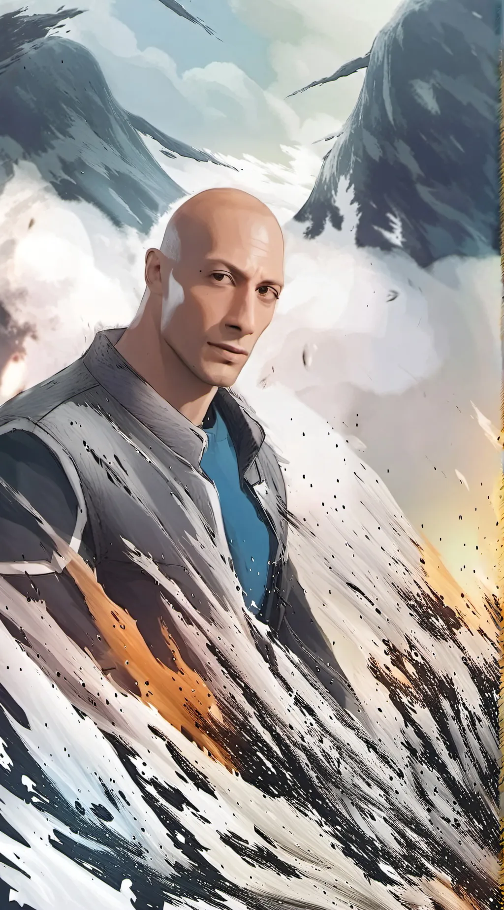 ai character: The Rock background