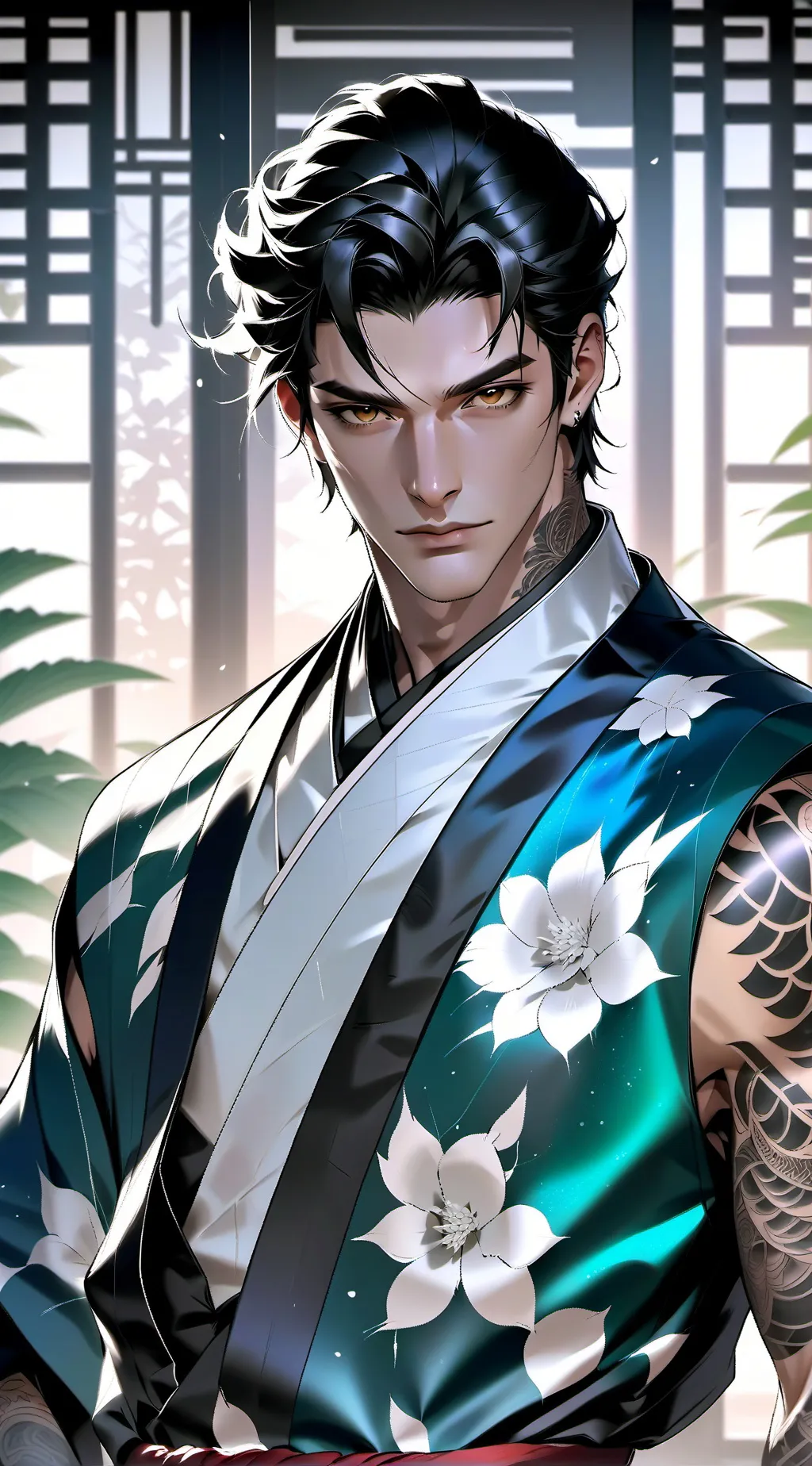 ai character: Akio // Łíøň background