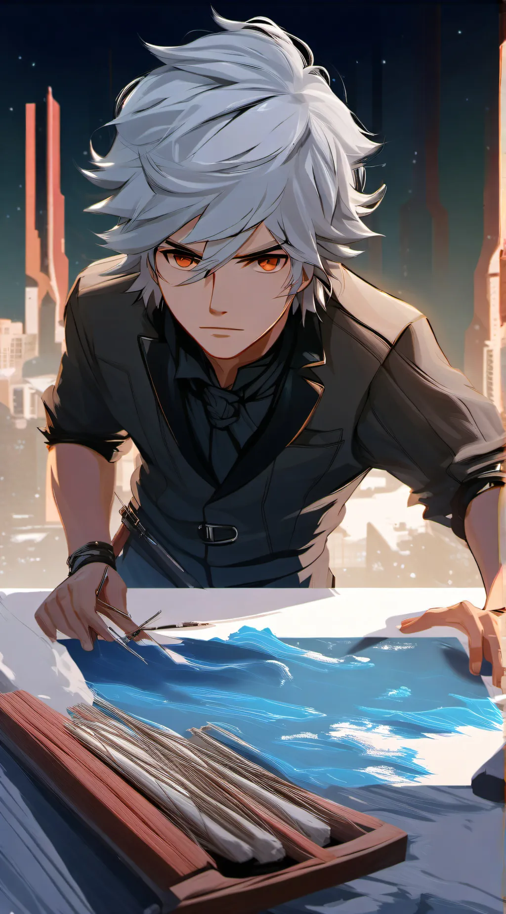 ai character: alex  background