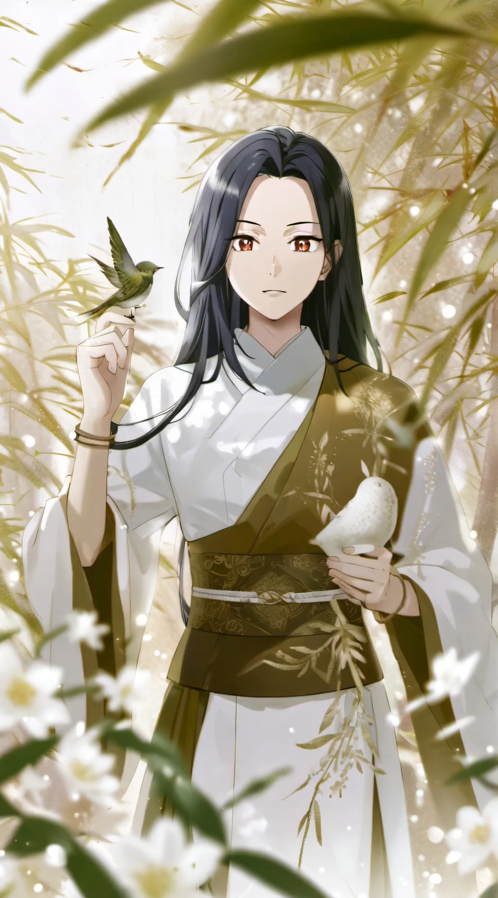 ai character: momo x y/n background