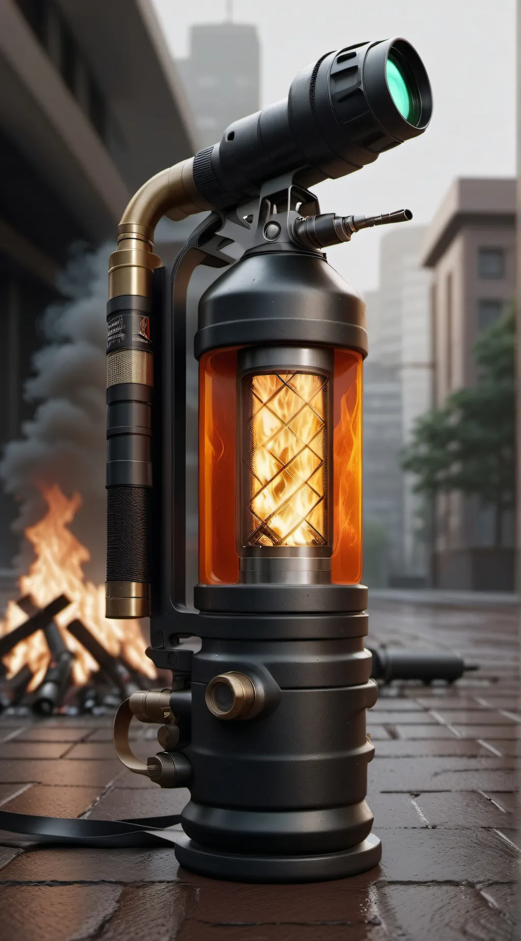 ai character: Flamethrower background