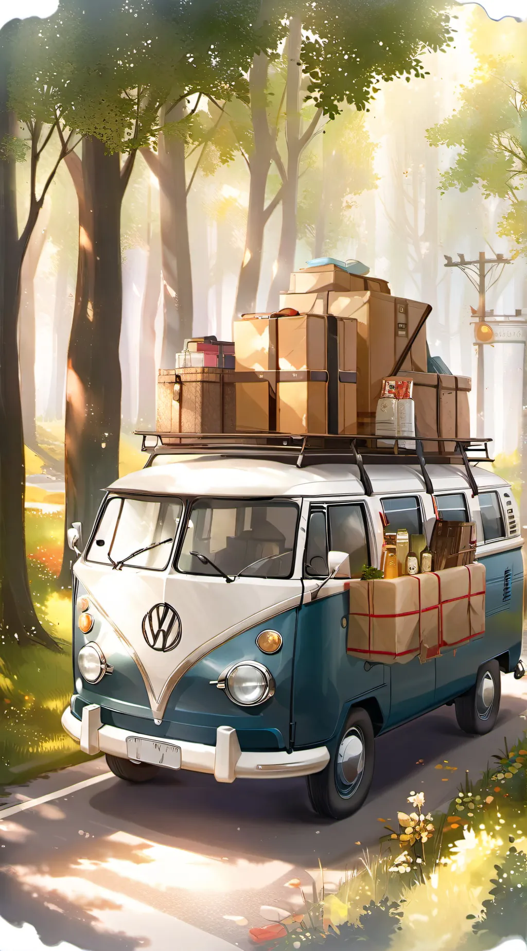 ai character: Road Trip  background