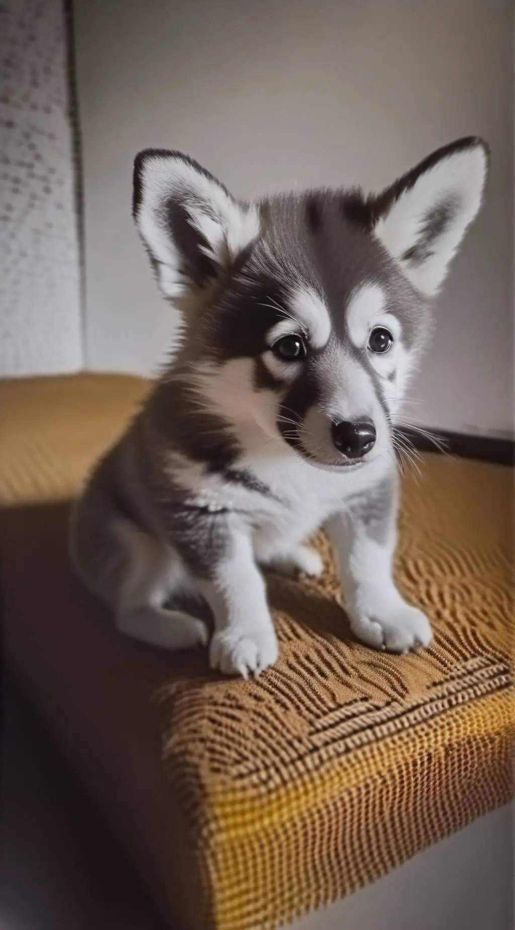 ai character: Abandoned puppy background