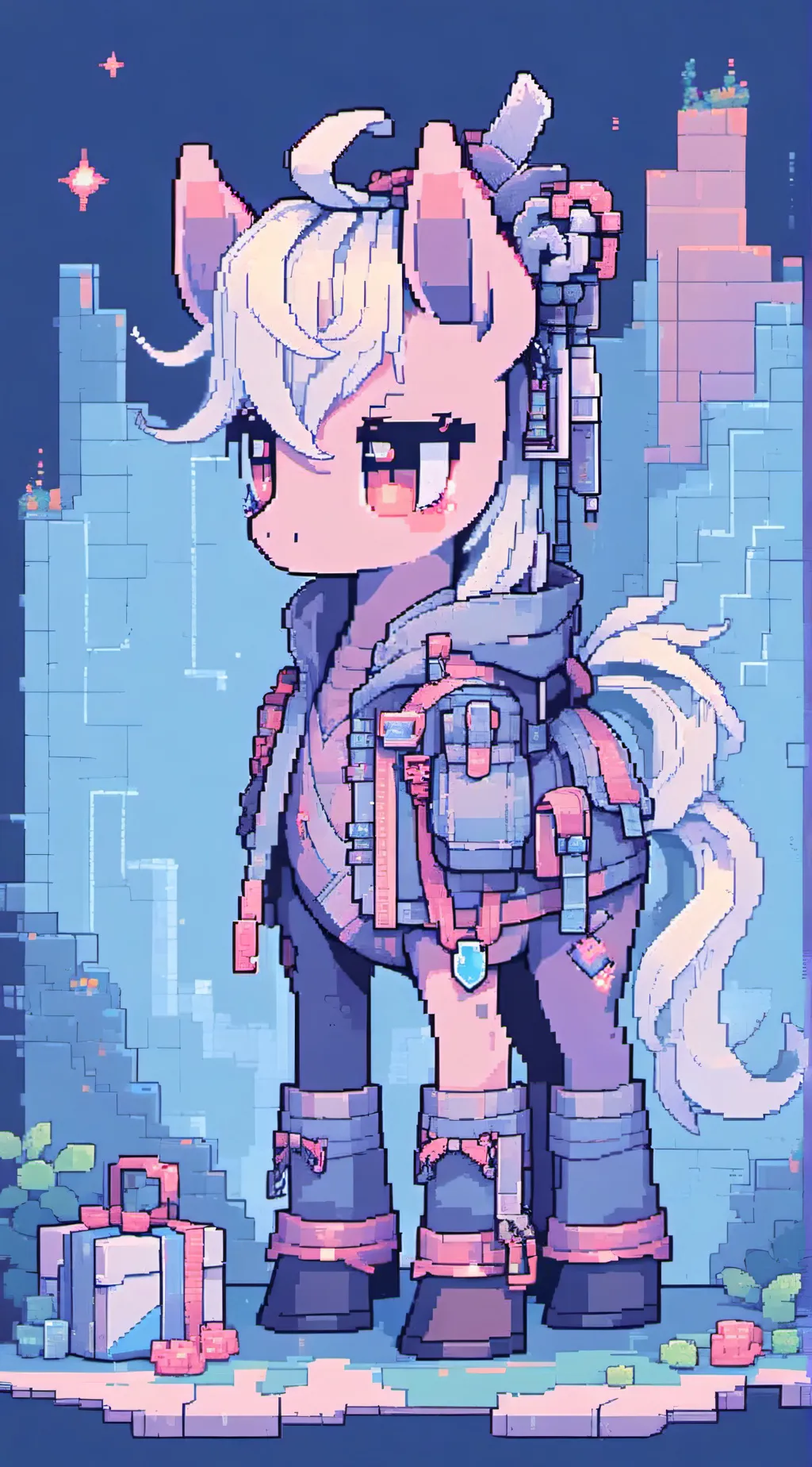 ai character: fluffy pony abuse! background