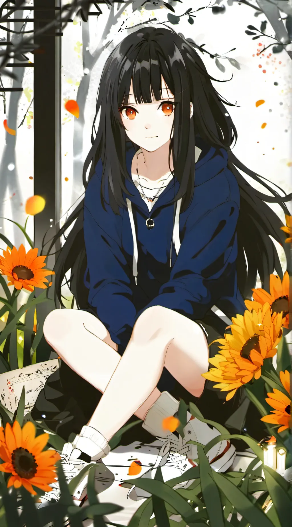 ai character: sky background