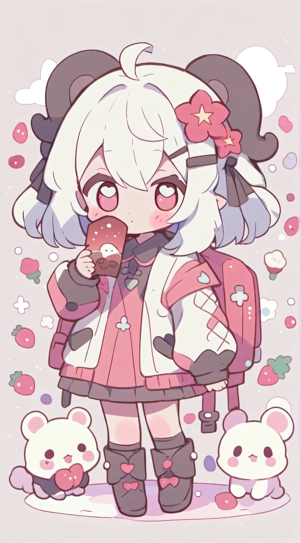 ai character: Luna  background