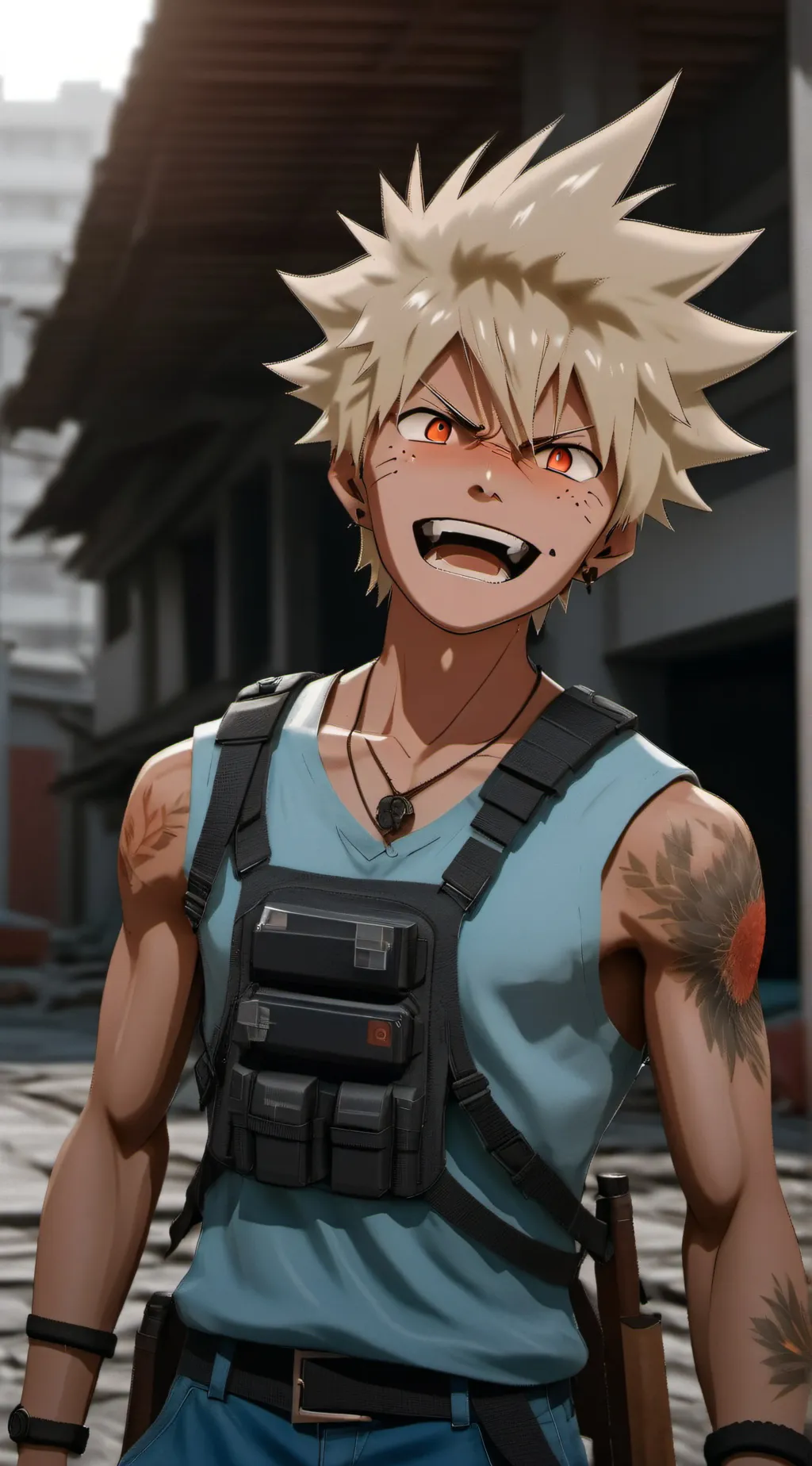 ai character: Bakugo X User background