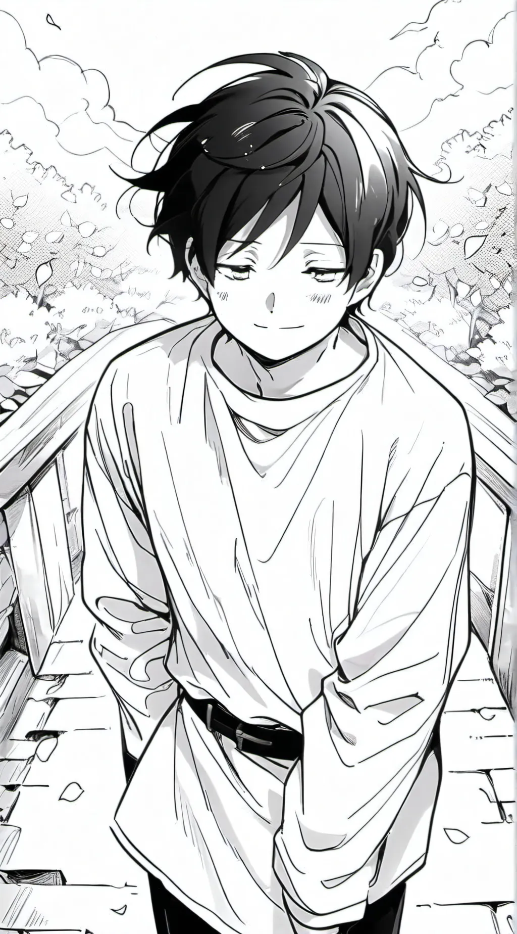 ai character: ★Luffy!☆ background