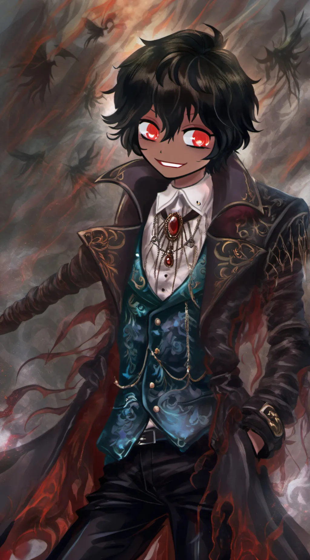 ai character: Sinduko Alpha background