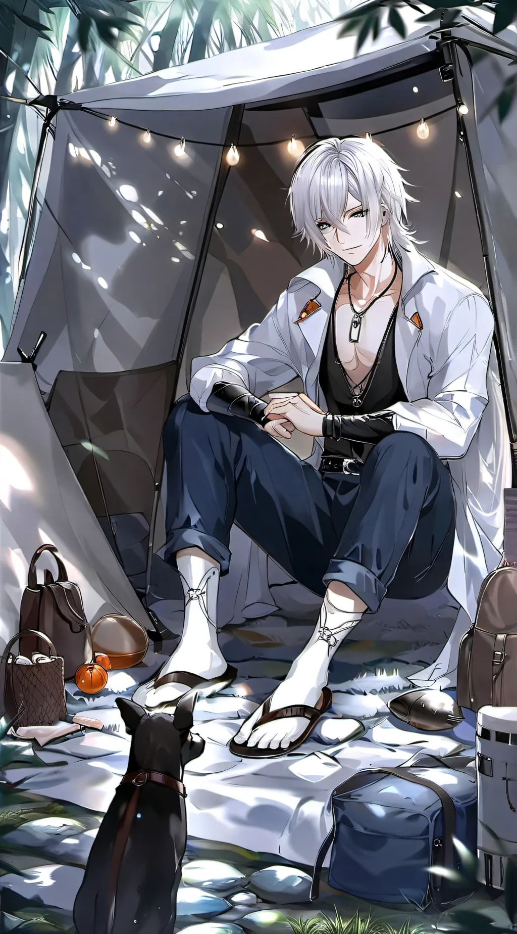 ai character: caffeine EXE  background