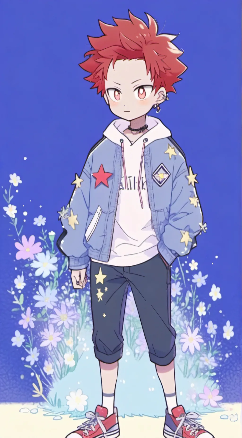 ai character: Kirishima  background