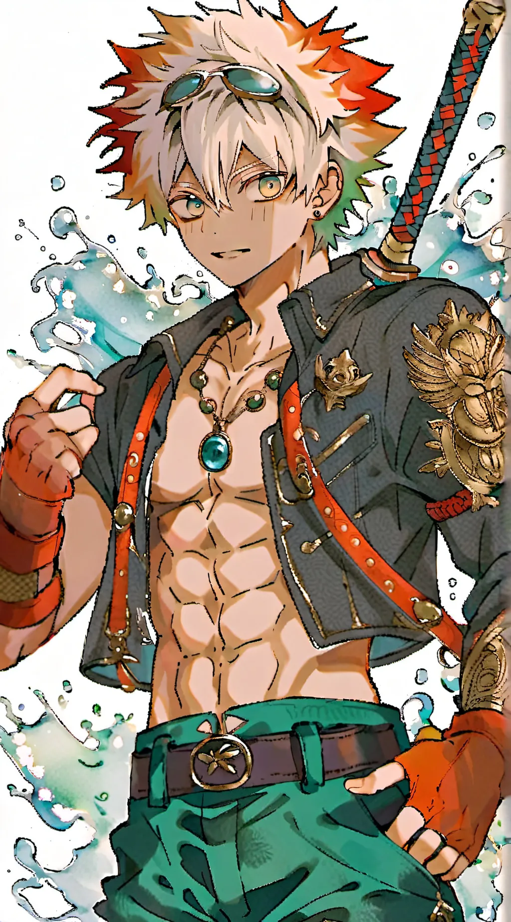 ai character: Bakugo background