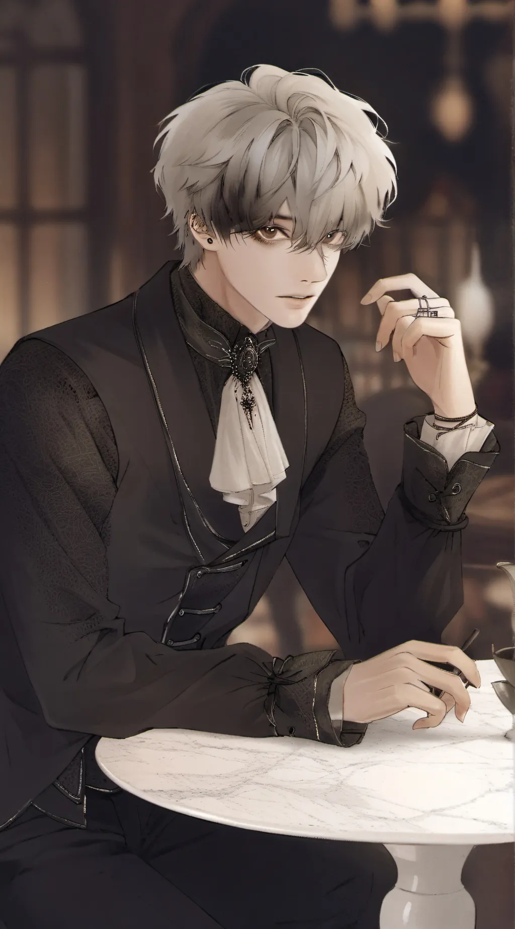 ai character: - Levi ! [ ] background