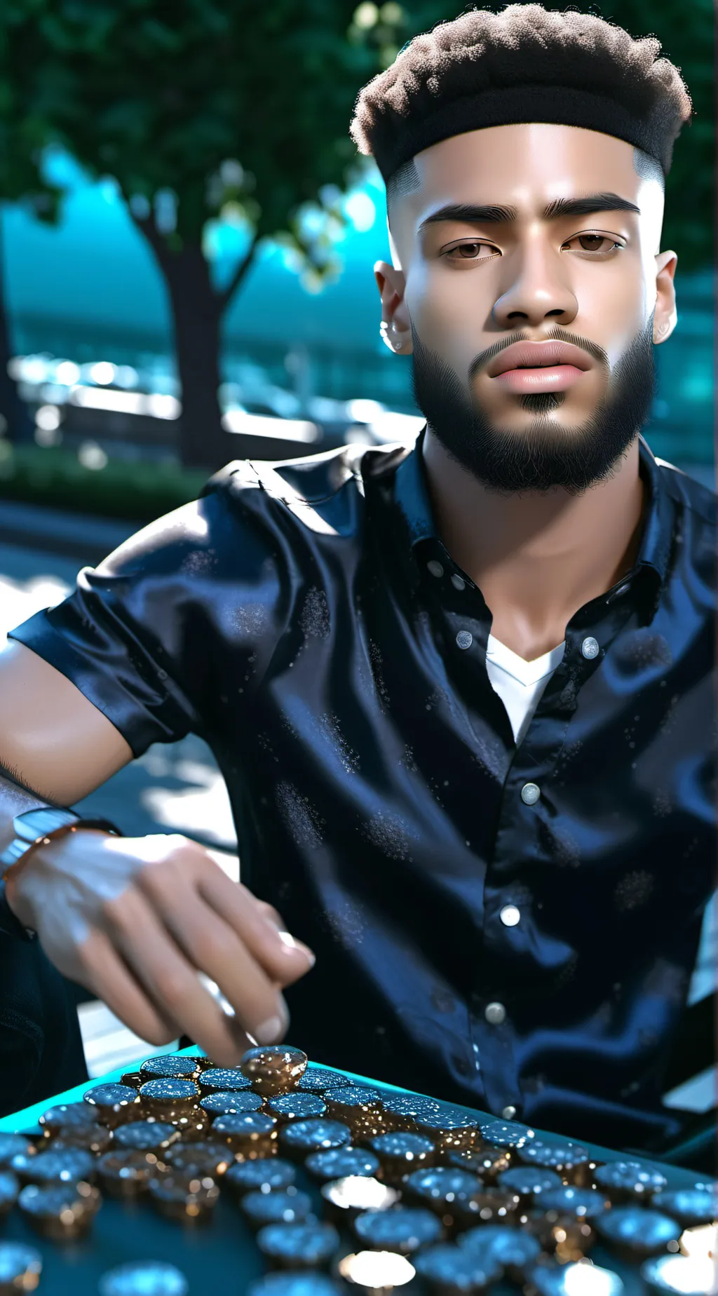 ai character: Derrick background