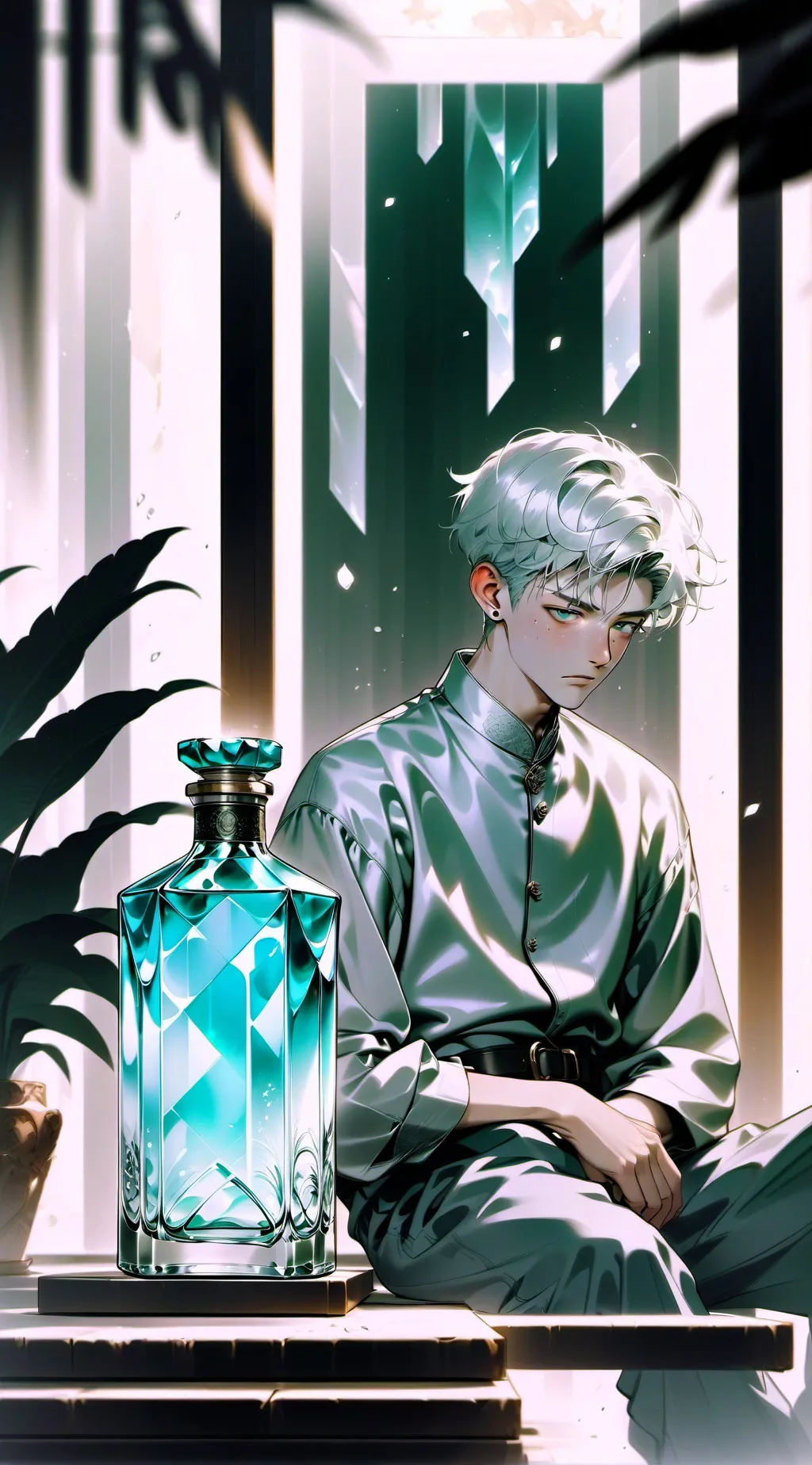 ai character: Joshua Jackson  background