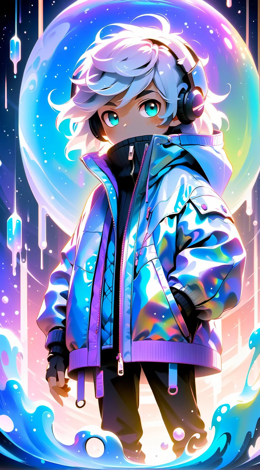 ai character: Murder drone  Scho background