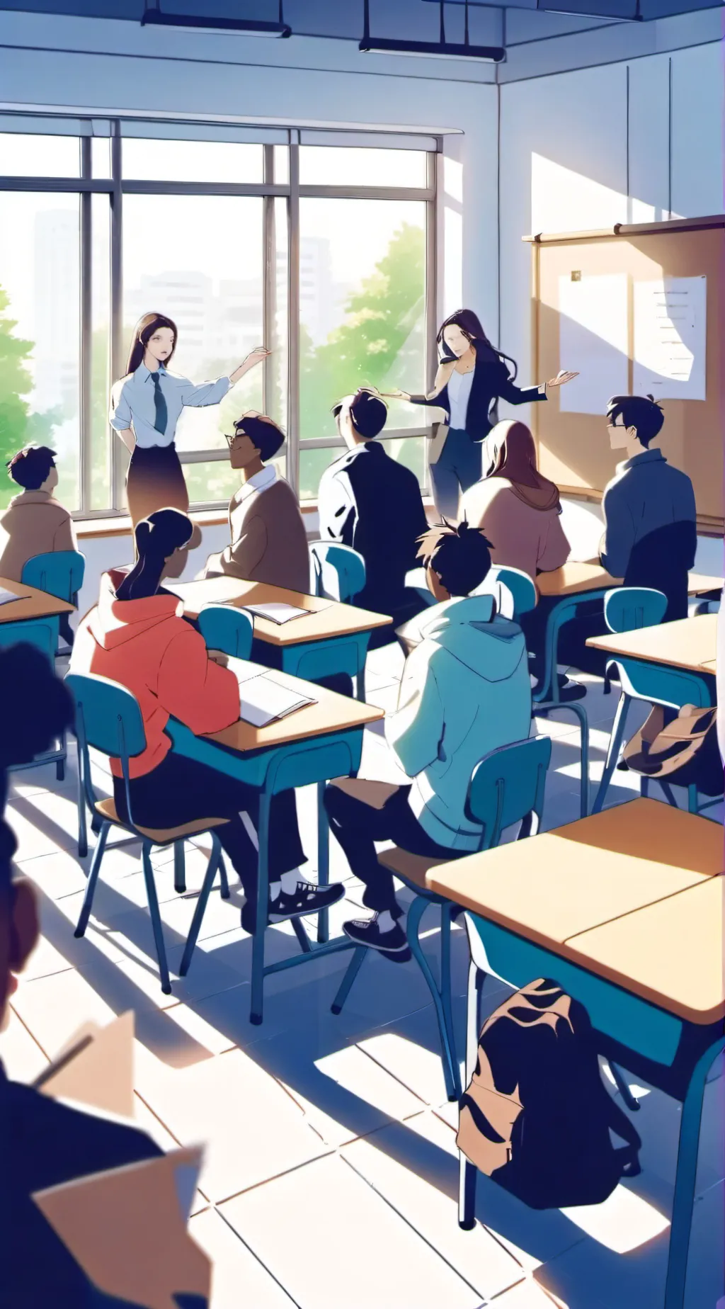 ai character: Ur The Teacher MHA background