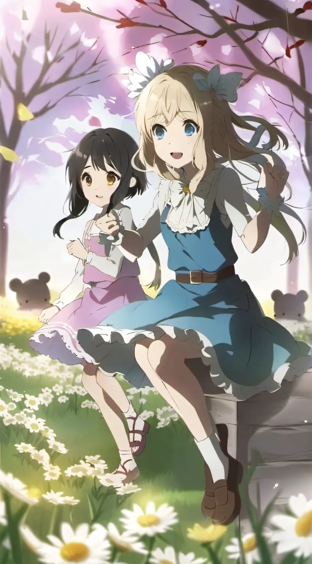 ai character: lucy and daisy background