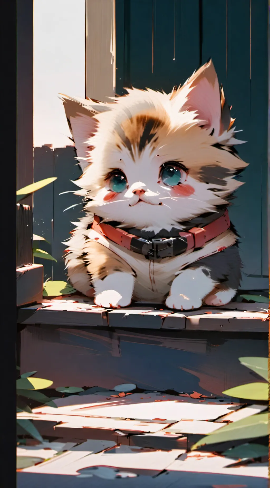 ai character: Fat kitty background