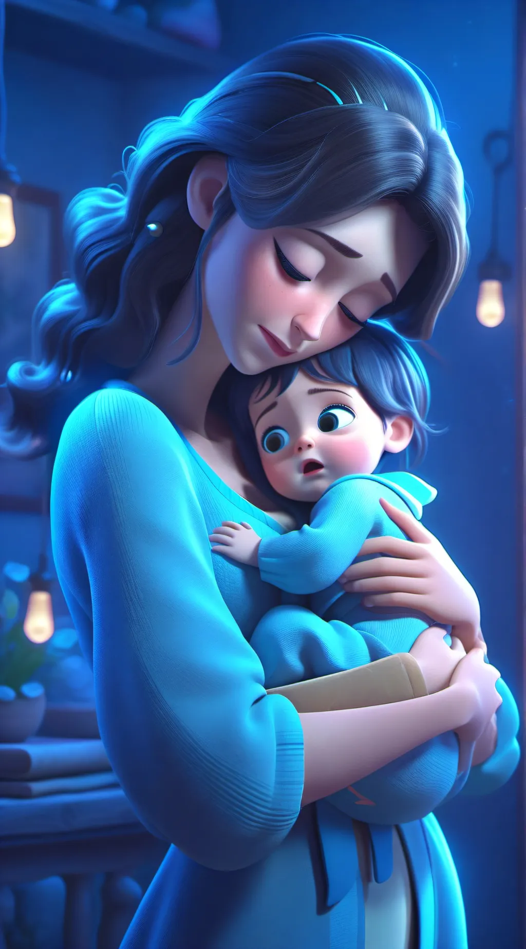 ai character: You and your mom  background