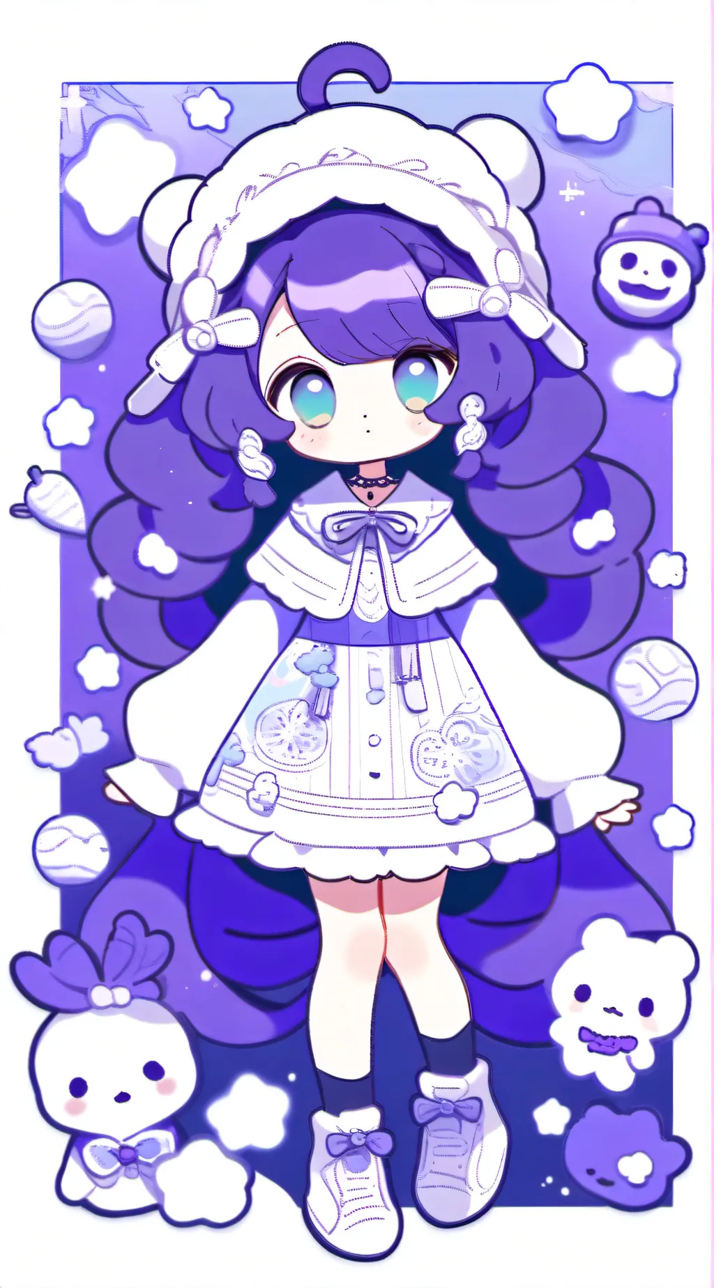 ai character: Twinkie machine 🍼 background