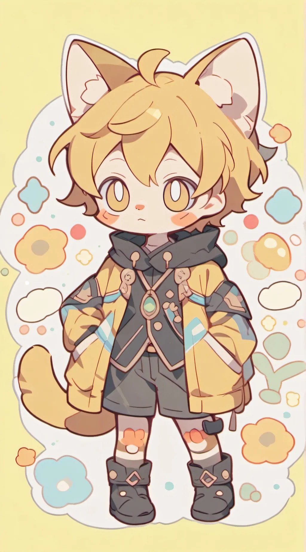 ai character: Jard cat background