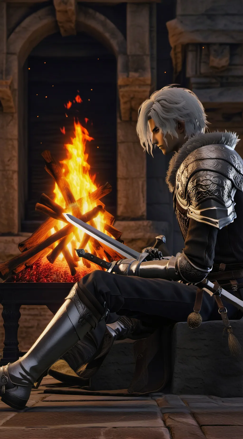 ai character: take a break background