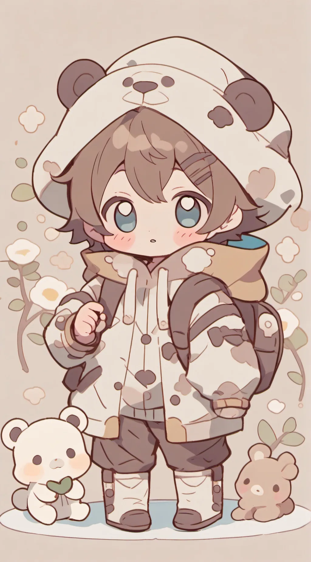 ai character: baby background