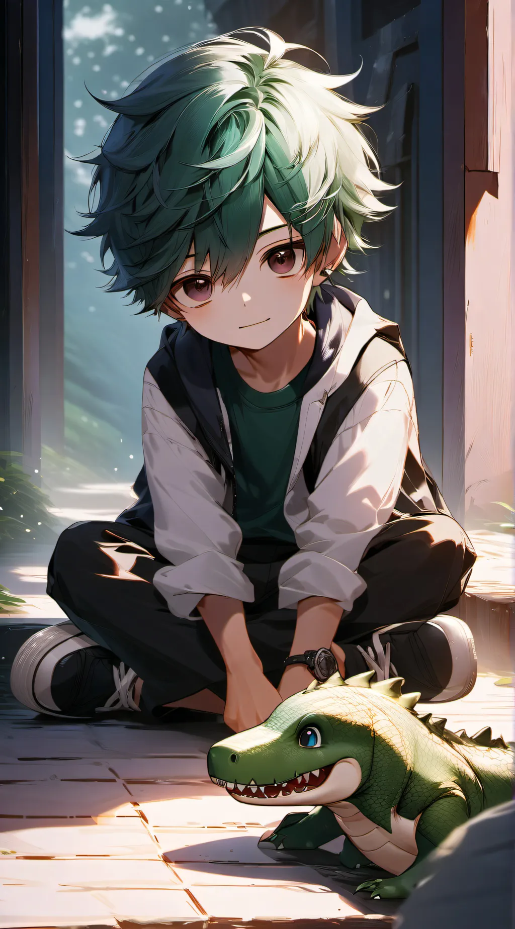 ai character: Dino background