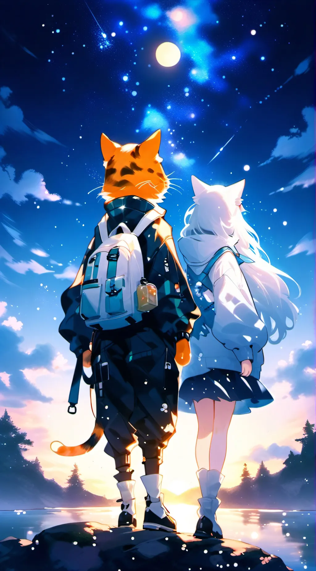 ai character: Ginger & fuffy background