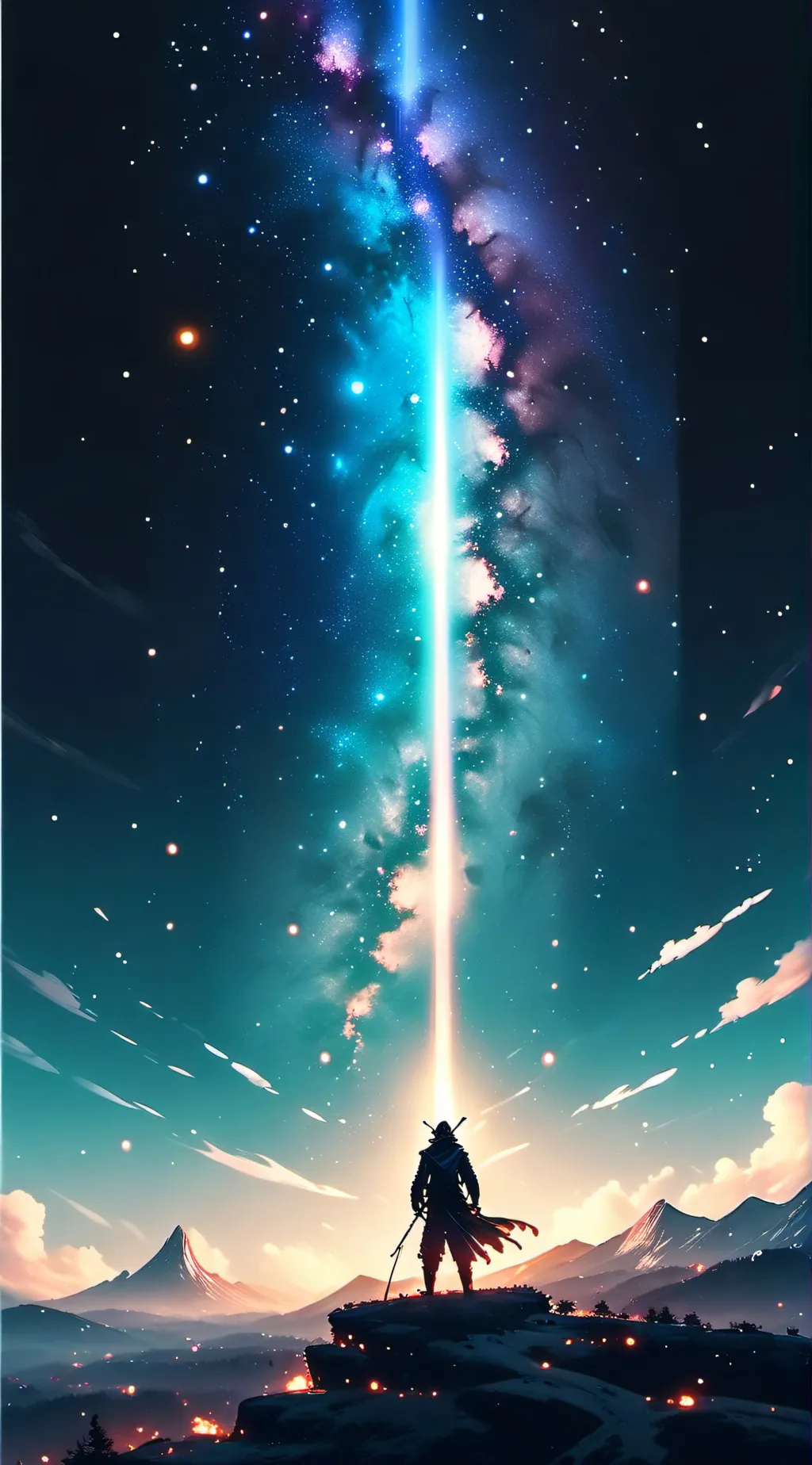 ai character: Laser background