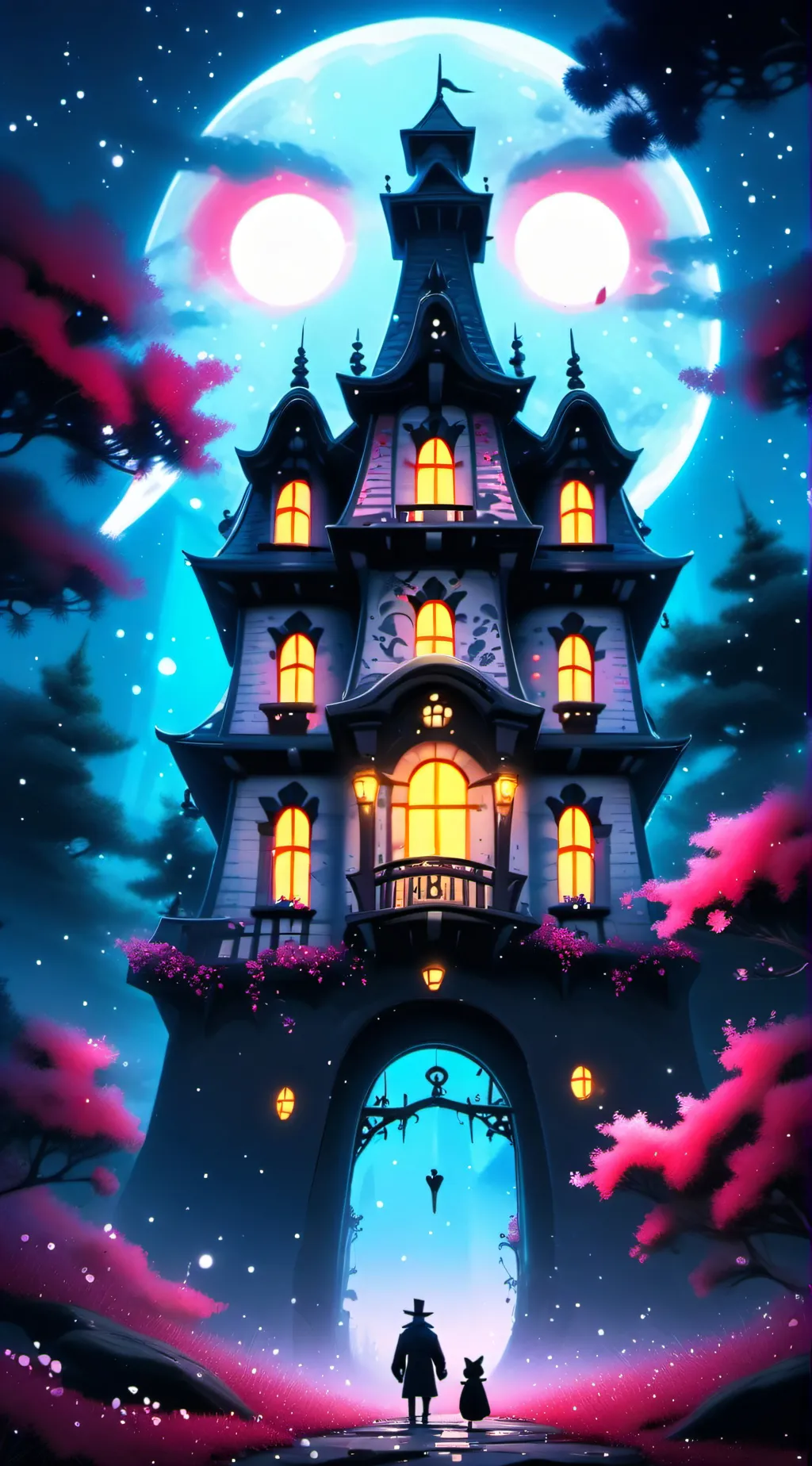 ai character: Hazbin h0tel  background