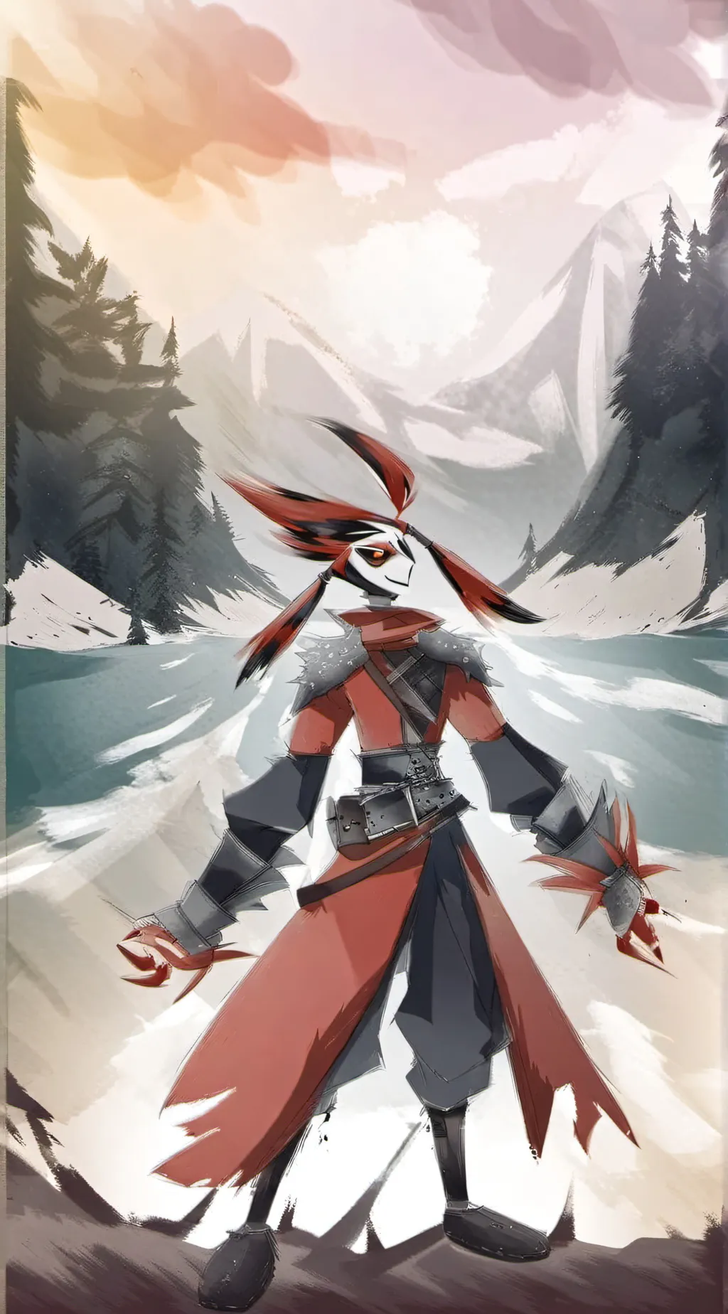 ai character: BLITZØ  background