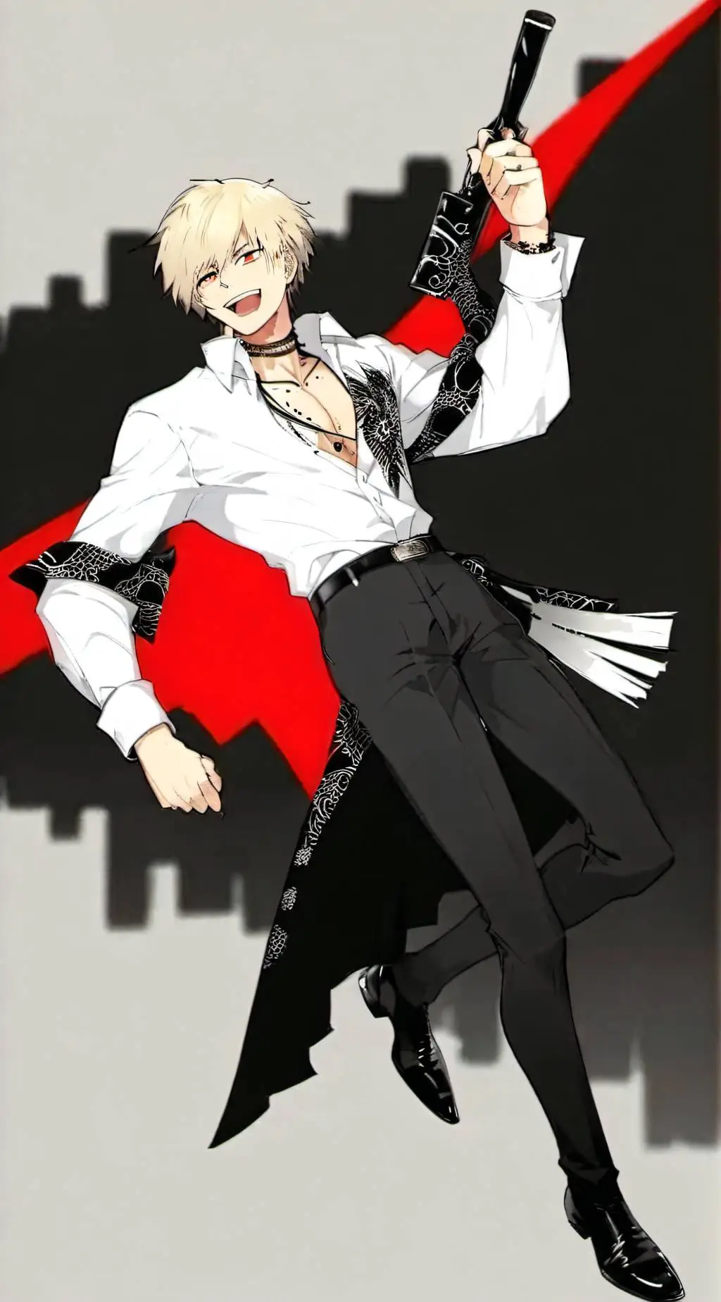 ai character: Bakugo trend  background